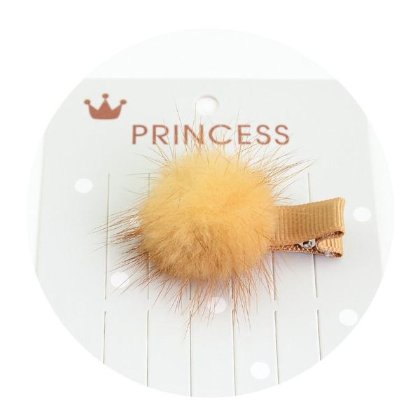 

untamed 12pcs lot mini solid fur pompom ball girls small lovely hairclip kids hairpins hair accessories pom hairball clips h wmtmde