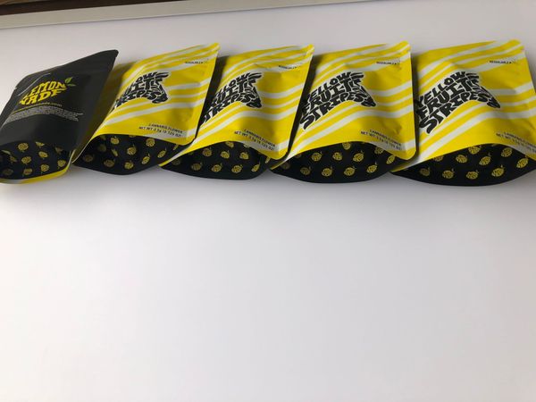 

полоски ароматизаторы местные фрукты medicated майларовый proof голограмма сумки этикетка запах желтый наклейки сумки сумки и черный edibles, Pink;blue