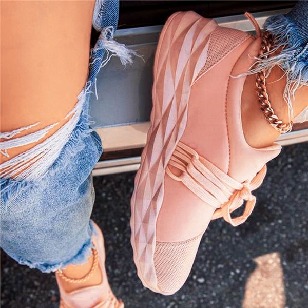 

women summer sneaker ladies lace up walking running shoes women's casual flats comfort non slip gym sport shoes for female 1020, Black;white