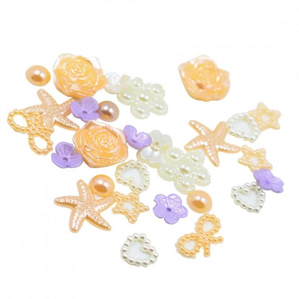 

embellishment pieces assorted 50 pearl flatback scapbooking case for diy hair accessories phone ogwqv