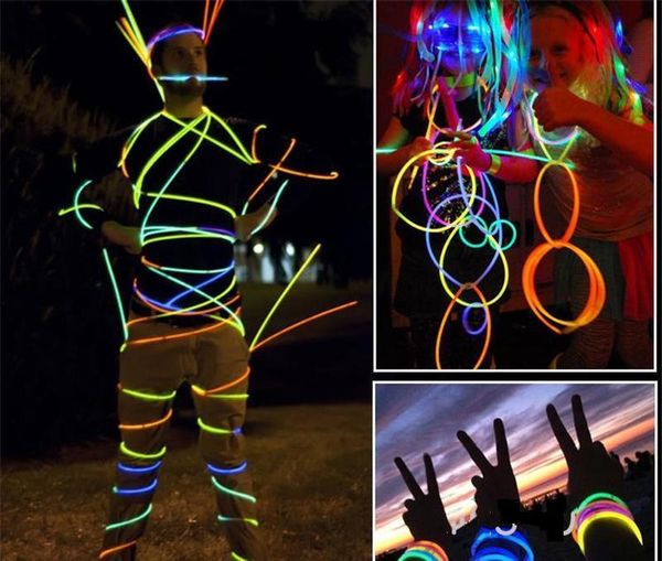 

7.8''multi color glow stick bracelet necklaces neon party led flashing light stick wand novelty toy led vocal c jllwsh ly_bags