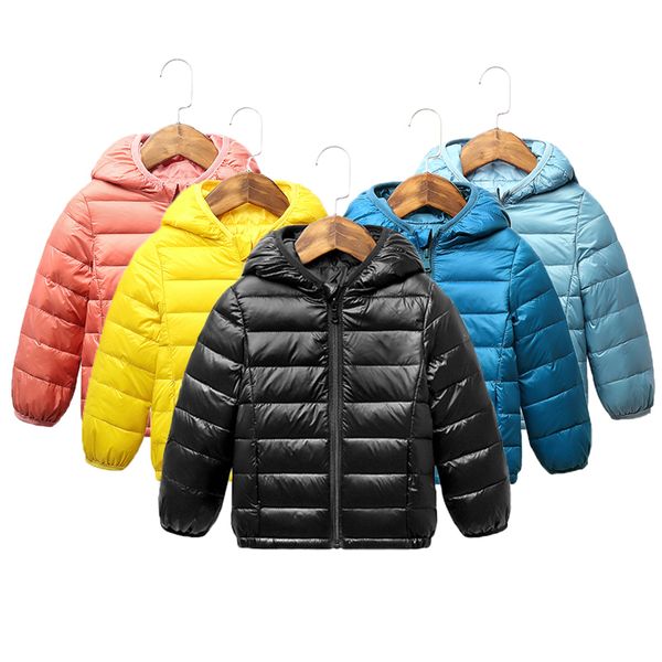 

autumn winter kids jackets children warm down coats for boys 2-8 years toddler girls parkas outerwear clothes, Blue;gray
