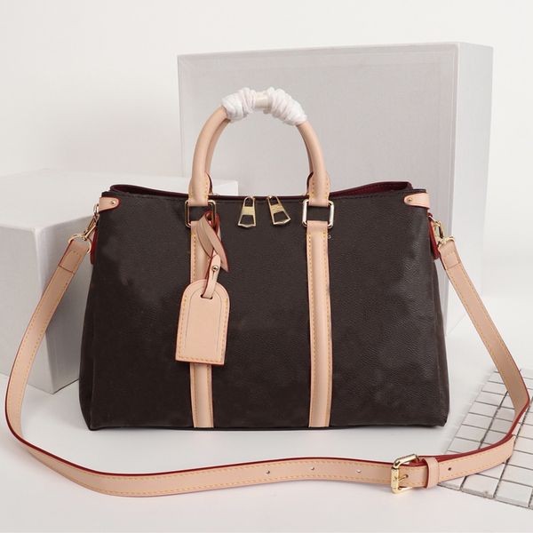 

classic open handbag purse large capacity women tote bag genuine leather hand bags detachable shoulder strap bag crossbody bags duffle bag