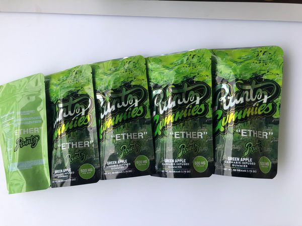 

500mg california edibles green gummies runtz bags packaging bag mylar bbyfv lipper