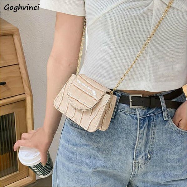 

crossbody bags women pu mini flap chains strap casual summer fashion all-match crocodile crack elegant womens single-shoulder