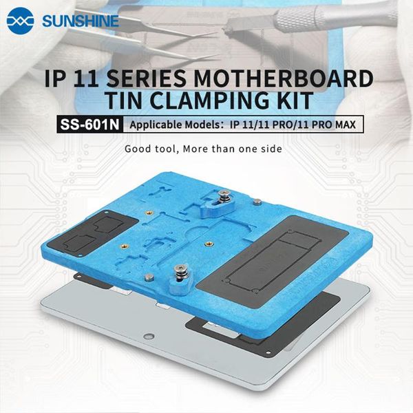 

sunshine ss-601 motherboard tinning fixture set magnetic middle layer board soldering tool for 11 pro max x xs max