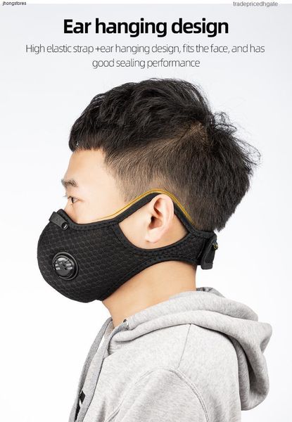 

stock cycling us outdoor pm2.5 sport mask face anti-dust activated carbon filter effe 0ak6
