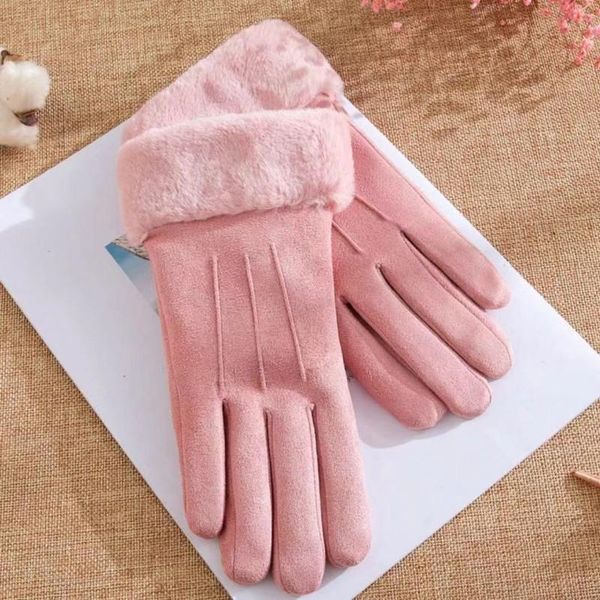 

осенью и зимой перчатки прекрасный сенсорный экран утолщенной бархатом для защиты от холодных зимних перчаток женщин, Blue;gray