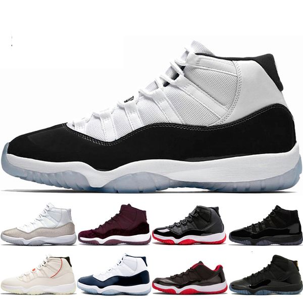 

classic 11 11s men women basketball shoes concord with number 45 closing ceremony cool grey high bred prom night concord 45 mens sneaker