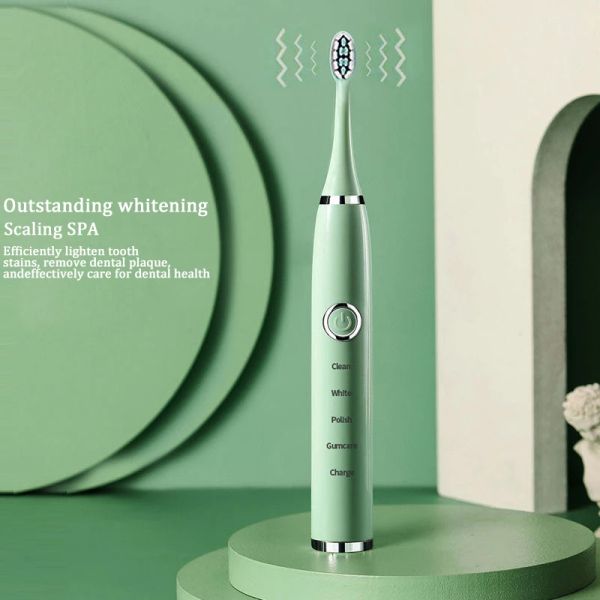 

powerful ultrasonic sonic electric toothbrush usb rechargeable tooth brush electronic washable whitening teeth brush dhl