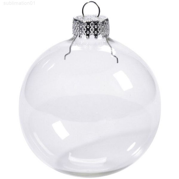

bauble ornaments xmas decoration 80mm christmas clear glass wedding balls 3