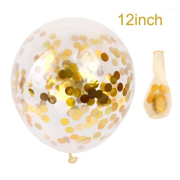 

5/10pcs 12inch gold silver coloful confetti balloons inflatable helium latex ballon for wedding birthday baby shower party decor1