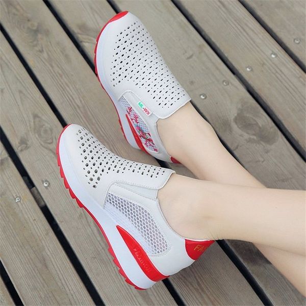 

2021 new invisible women's high heels casual plutonium hollow spring thin black sports shoes 13go, Black;white
