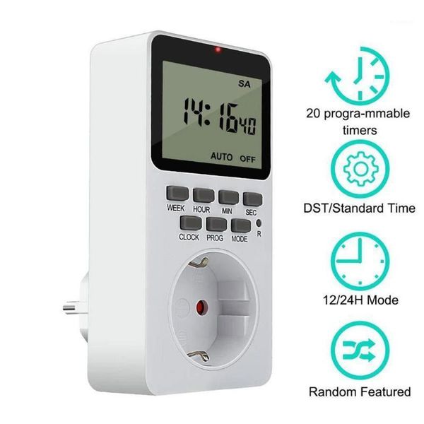 

timers electronic digital switch timer 24 hour eu us uk plug time relay programmable kitchen timing socket1
