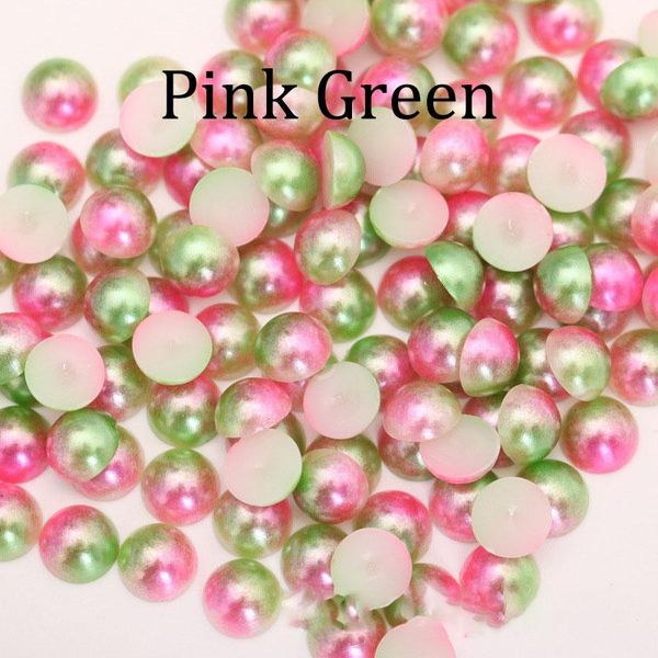 

imitation abs pearl beads flat back 3 4 5 6 8 mm rainbow color cabochon half round bead scrapbook decoration diy h wmthvt