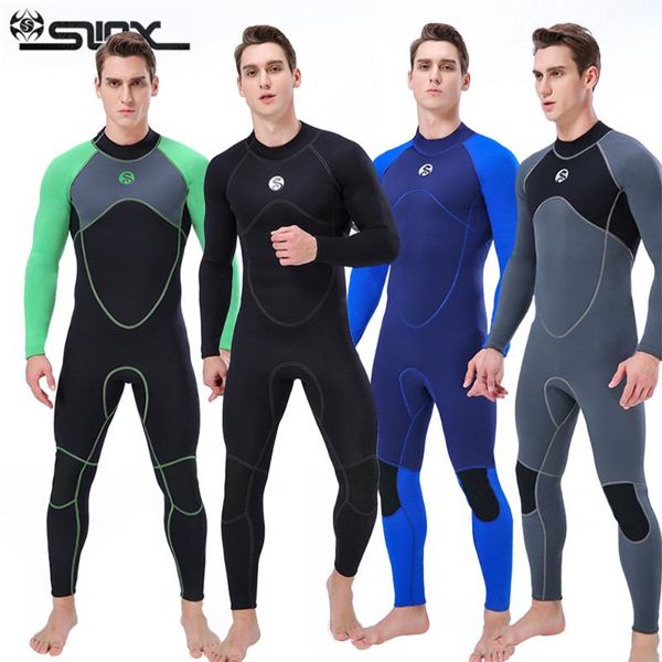

full-body men 3mm neoprene wetsuit surfing swimming diving suit triathlon wet suit for cold water scuba snorkeling spearfishing