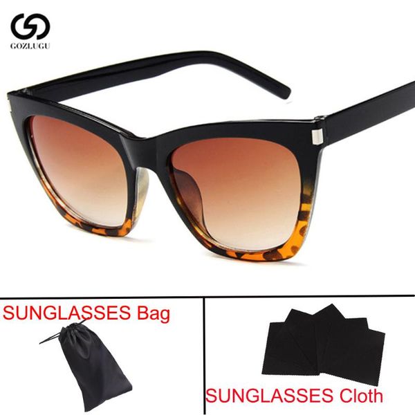 

sunglasses gozlugu cat eye lady retro gradient glasses women's uv400, White;black