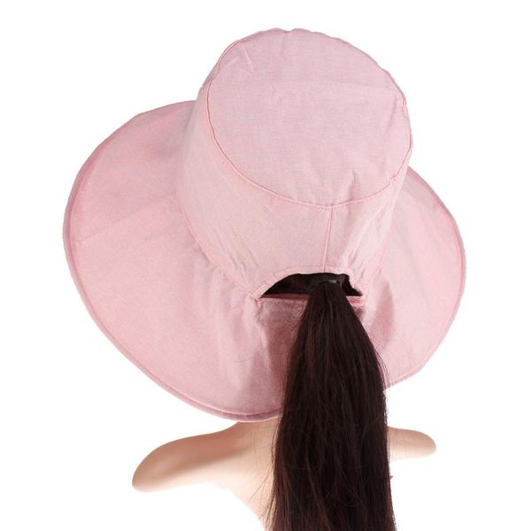 

wide brim hats women protective hat outdoor sun cap neck face visor summer anti-uv solid ladies, Blue;gray