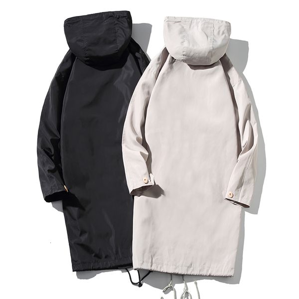 

2021 arrival new spring quality men's coats long coat size -5xl gmte, Tan;black