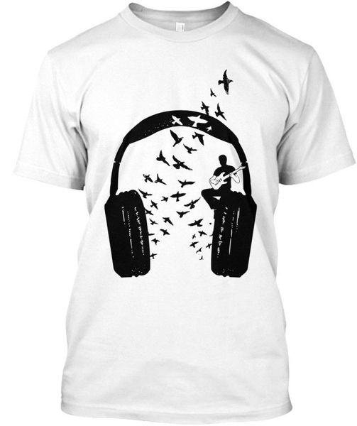 

наушники электрогитара t рубашка elegant man's op шеи дизайнерские взрослые повседневный tee shirt монтажн t рубашки спорта толстовка с капю