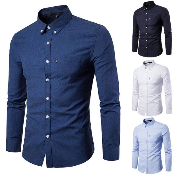 

new autumn men's slim long sleeve shirt casual solid shirt blouse drop shipping chemise homme w801, White;black