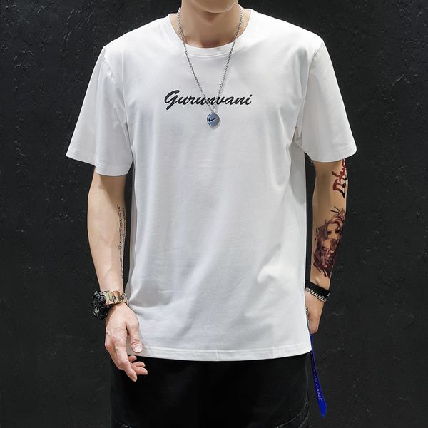 

2021 new letter print t-shirt men summer harajuku t shirts noodle ship cartoon streetwear tshirts short sleeve casual 3y3r, White;black