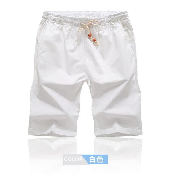 

summer new casual fashion cotton 5 points pants large size casual wild trend shorts cotton men's shorts, White;black