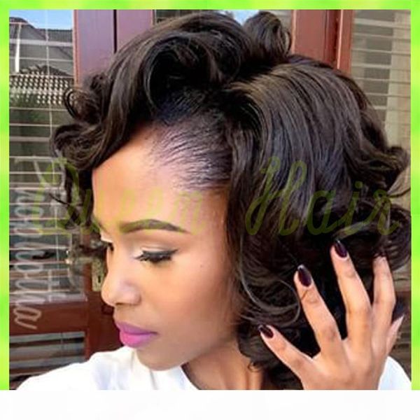 

brazilian afro kinky curly lace front wigs 8a glueless full lace human hair wigs for black women with baby hair, Black;brown