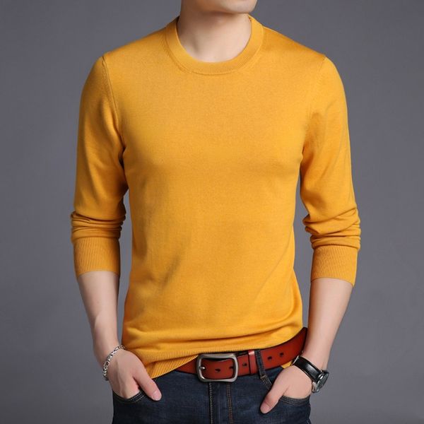 

sixto autumn new long-sleeved round neck men's shirtshirt shirtsolid color korean shirt fashion young and middle-aged fashion base ca, Blue