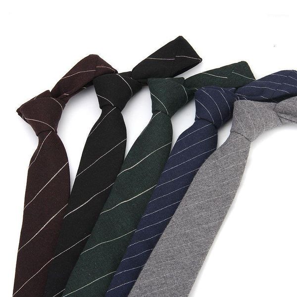 

new 6cm cotton tie for mens casual neck ties for men's wedding dress skinny necktie gravatas para homens1, Blue;purple