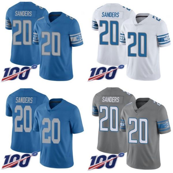 

detroit lions men #20 barry sanders women youth nfl limited rush 100th season jersey, Black;red