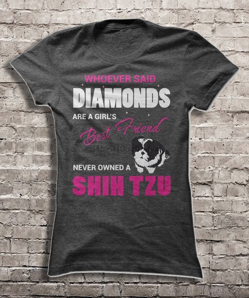 

мужчины тенниска кто сказал, что бриллианты лучшие друзья девушки никогда не владел тцу женщины футболку спорт толстовка с капюшоном hoodie