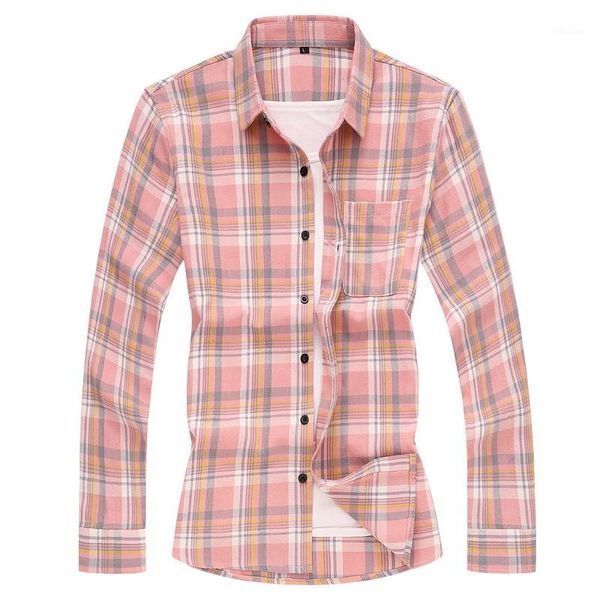 

men's casual shirts brand men's fashion long sleeve shirt spring autumn business daily plaid slim male plus size 5xl 6xl 7xl1, White;black