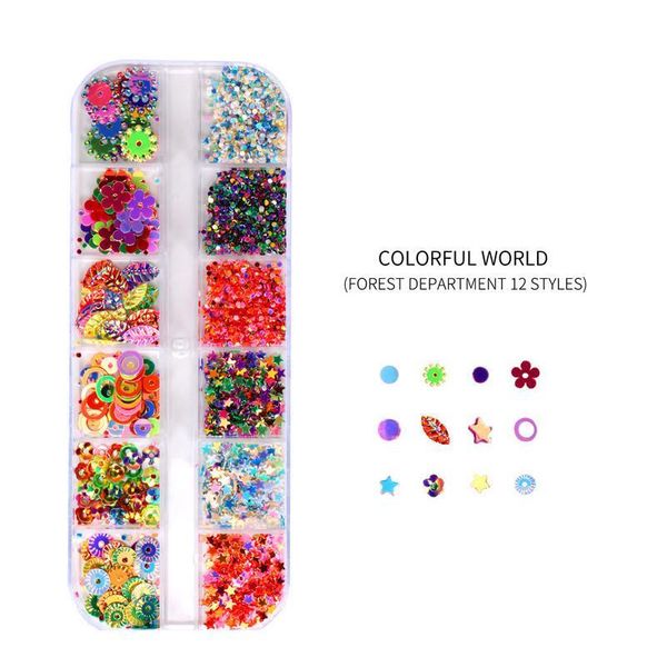 

8pcs nail art manicure set 3d mixed rhinestones sequins caviar beads dotting pen brushes tweezers hollow rivet nail t qylqpf, Silver