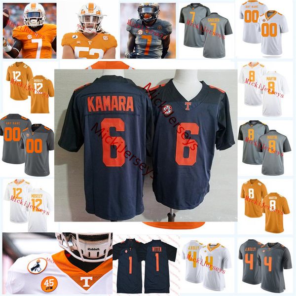 

ncaa tennessee volunteers stitched football jersey 11 jalin hyatt 9 jimmy calloway 27 len'neth whitehead dominic bailey jackson lampley, Black