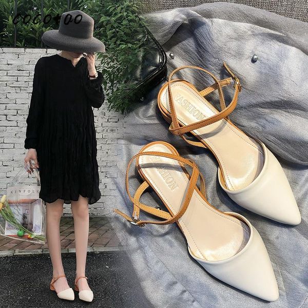 

women's shoes 2020 spring and summer new wild fashion sandals women thick with baotou style with high heel tide, Black