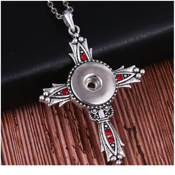 

cross zinc alloy snap jewelry 18mm snap buttons pendants necklaces the boom life button charm jewelry f bbymde, Silver