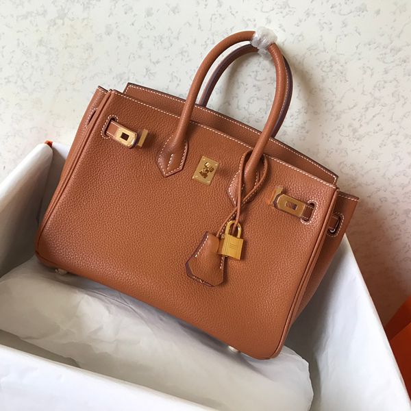

2020 internet celebrity same elegant lychee pattern birkin bag genuine leather kelly closed toe layer large capacity handbag wedding bag