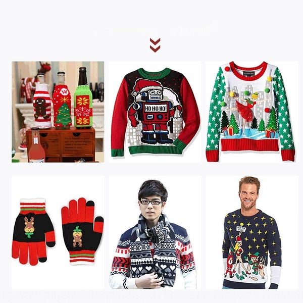 

printing and printing of clothes clothing christmas clothing accessories christmas clothes and sweater accessories in the knitting factory 0