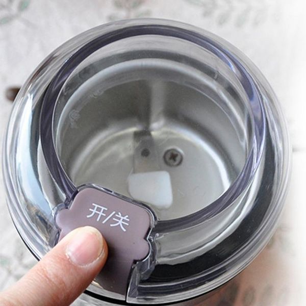 

home electric coffee bean grinder eu plug mill grinding diy tool multipurpose j0pe1