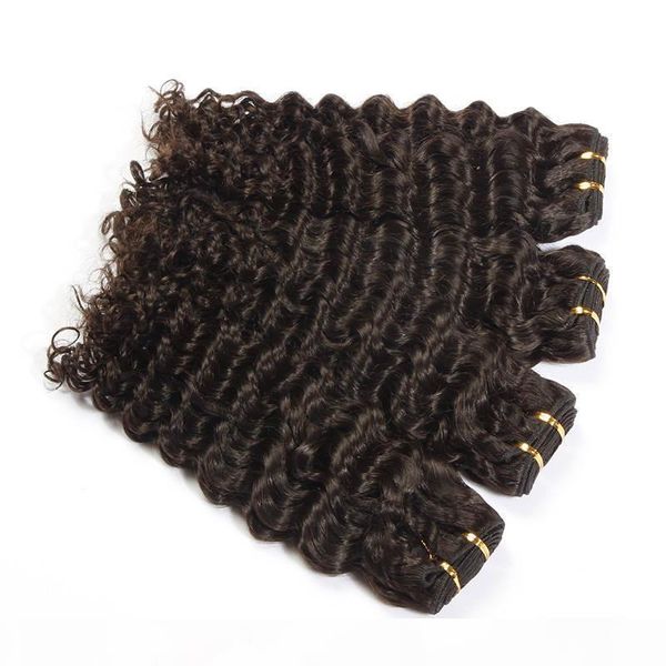 

peruvian deep wave 1 bundle 100% human hair weave bundles 10-30 inchs non remy hair extensions, Black