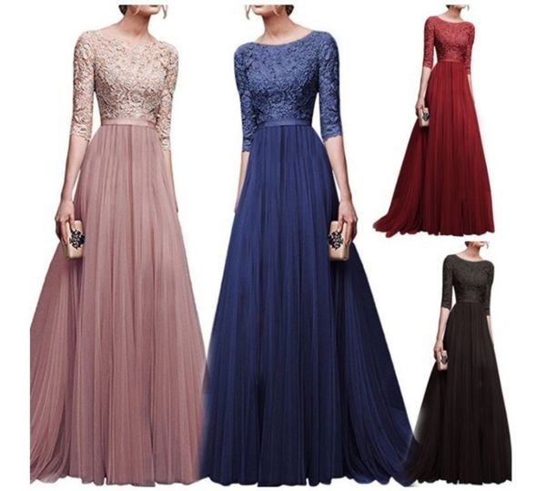 

new evening autumn chiffon and winter long dress, Black;gray