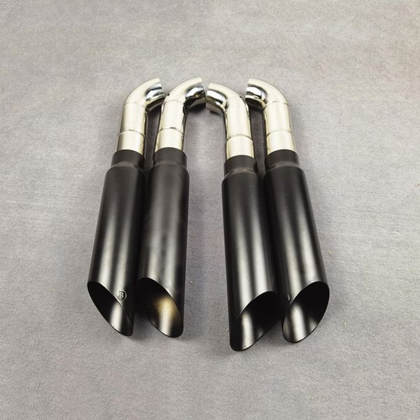 1 Set Silenziatori Terminali di scarico Sistema di tubi di scarico per Classe G W463 G500 G55 G63 2016-2019 Car Styling Nero Acciaio inossidabile 305 Punta del silenziatore Ugelli Tubo di scappamento