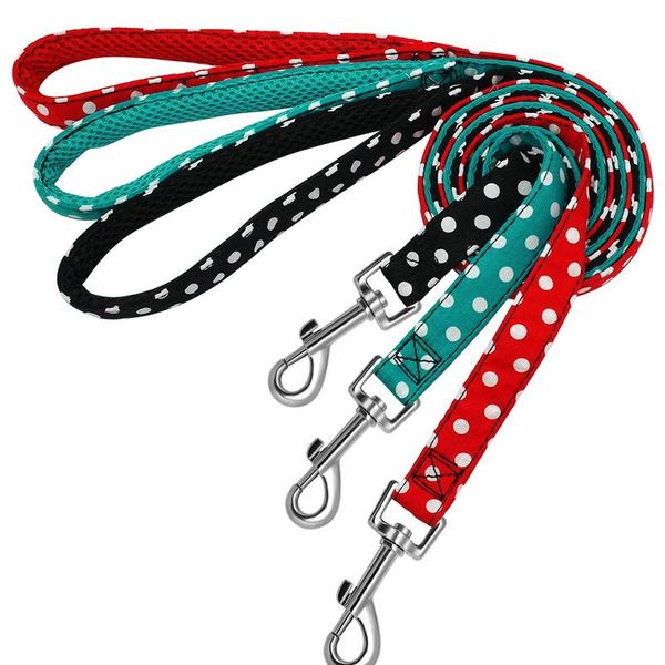 

pet walking dog leash lead for small medium dogs cats polka dot puppy training running leashes leads outdoor rope b bbyafo
