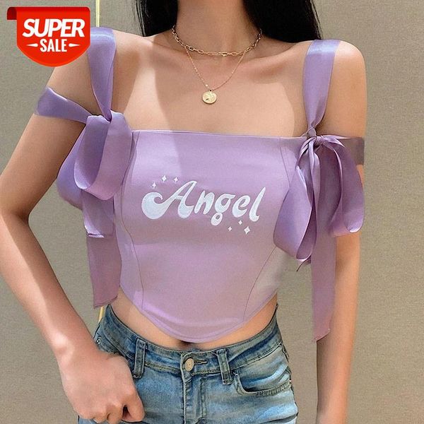 

Tank Women's Tube Top Women 2020 Fashion Y2k Femme Vest Female Off Shoulder Halter Cute Camisole Blouse Summer Sexy purple #Xp9X, White