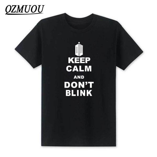 

new fashion doctor who keep calm and don't blink printed mens short sleeve tees size xs xxl sport hooded sweatshirt hoodie men t shirt