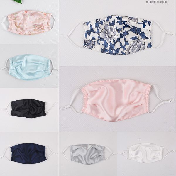

sun-resistant mask floral face fashion dustproof silk print masks women summer thin mouth 4gqp