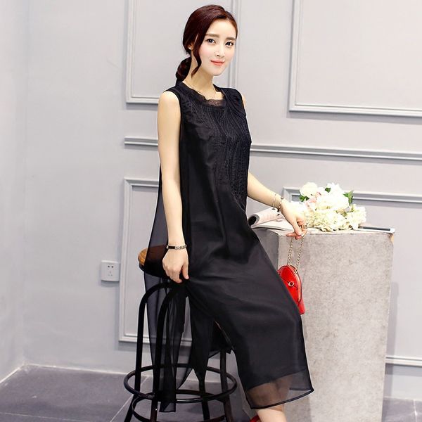 

2021 new robe femme dressed as silk women from vintage summer dress white plus size women's clothes fyy500 y8qv, Black;gray