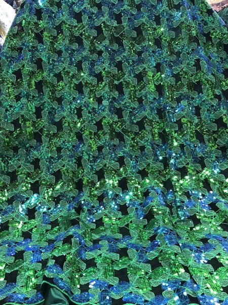 

african lace fabric 2020 selling french lace fabric nigerian tulle sequins for wedding dress mv509, Pink;blue