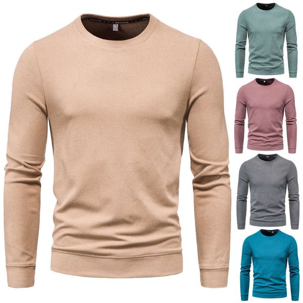 

fashion men's casual sweater coat new european round neck sweater for men in fall / winter 2020, Black